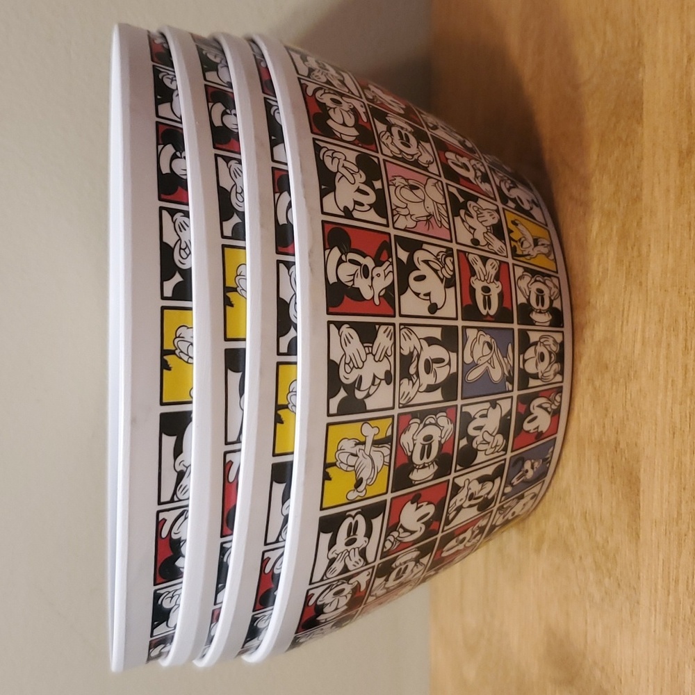 Set of 4 Disney Mickey Mouse and Friends Melamine Bowls